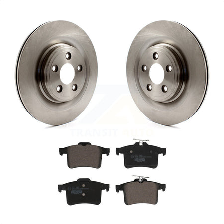 Rear Disc Brake Rotors And Ceramic Pads Kit For Jaguar XKR XJR XKR-S K8T-103443 by Transit Auto