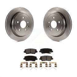 Rear Disc Brake Rotors And Ceramic Pads Kit For Cadillac CTS K8T-103444