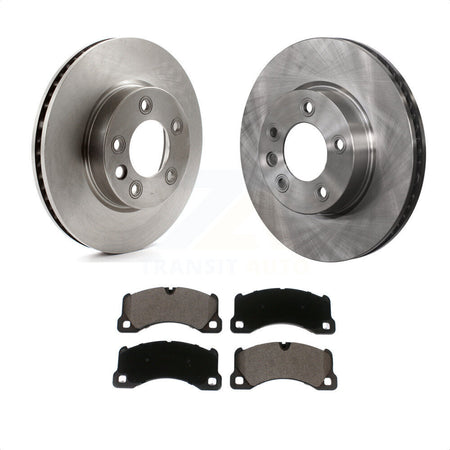 Front Disc Brake Rotors And Ceramic Pads Kit For 2016-2017 Volkswagen Touareg K8T-103463 by Transit Auto