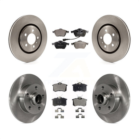 Front Rear Disc Brake Rotors Hub Assembly And Ceramic Pads Kit For 1996 Volkswagen Passat 2.8L K8T-103469 by Transit Auto