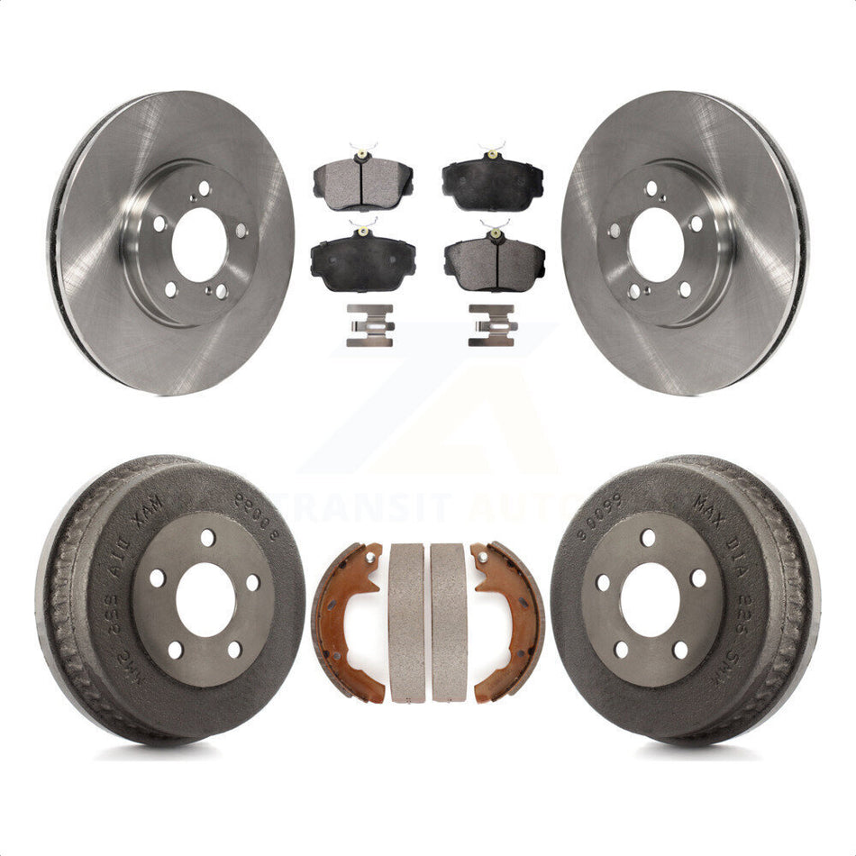 Front Rear Disc Brake Rotors Ceramic Pads And Drum Kit For Ford Taurus Mercury Sable K8T-103540 by Transit Auto