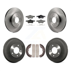 Front Rear Disc Brake Rotors Ceramic Pads And Drum Kit For Ford Escape Mercury Mariner Mazda Tribute K8T-103631