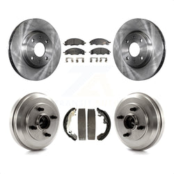 Front Rear Disc Brake Rotors Ceramic Pads And Drum Kit For 2009-2011 Ford Focus K8T-103659