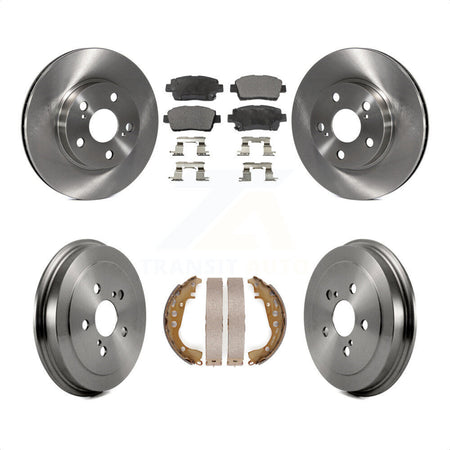 Front Rear Disc Brake Rotors Ceramic Pads And Drum Kit For 2004-2008 Toyota Prius K8T-103695 by Transit Auto