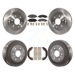 Front Rear Disc Brake Rotors Ceramic Pads And Drum Kit For Chevrolet Silverado 1500 GMC Sierra K8T-103758