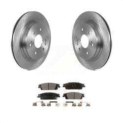 Rear Disc Brake Rotors And Ceramic Pads Kit For 2019-2019 Chevrolet Silverado 1500 LD GMC Sierra Limited With Electric Parking K8T-103808