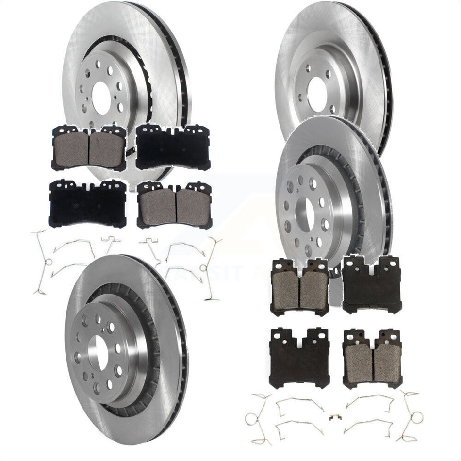 Front Rear Disc Brake Rotors And Ceramic Pads Kit (6Pc) For Lexus LS460 LS600h K8T-103817 by Transit Auto