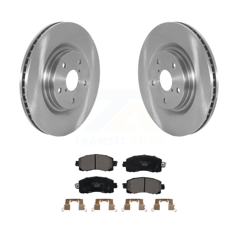 Front Disc Brake Rotors And Ceramic Pads Kit For 2019-2021 Subaru Forester With 316mm Diameter Rotor K8T-103818 by Transit Auto