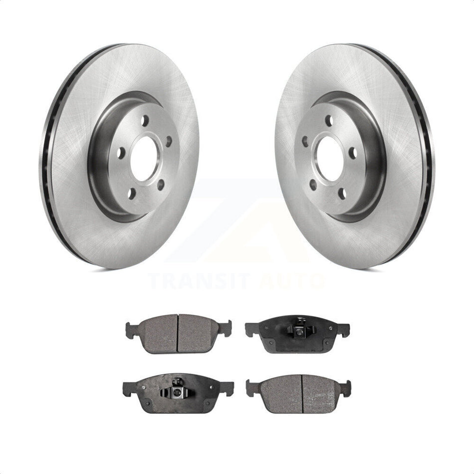 Front Disc Brake Rotors And Ceramic Pads Kit For Ford Connect K8T-103832 by Transit Auto