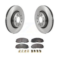 Front Disc Brake Rotors And Ceramic Pads Kit For Jeep Wrangler Gladiator K8T-103835