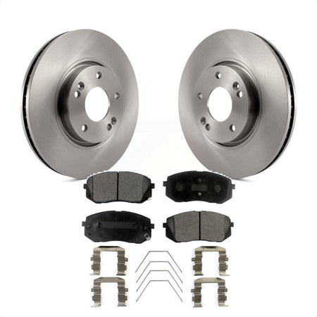 Front Disc Brake Rotors And Ceramic Pads Kit For 2017-2019 Kia Soul EV K8T-103841 by Transit Auto