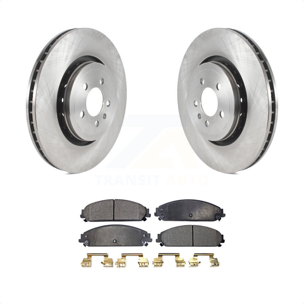 Front Disc Brake Rotors And Ceramic Pads Kit For Dodge Charger With 355mm Diameter Rotor K8T-103842 by Transit Auto