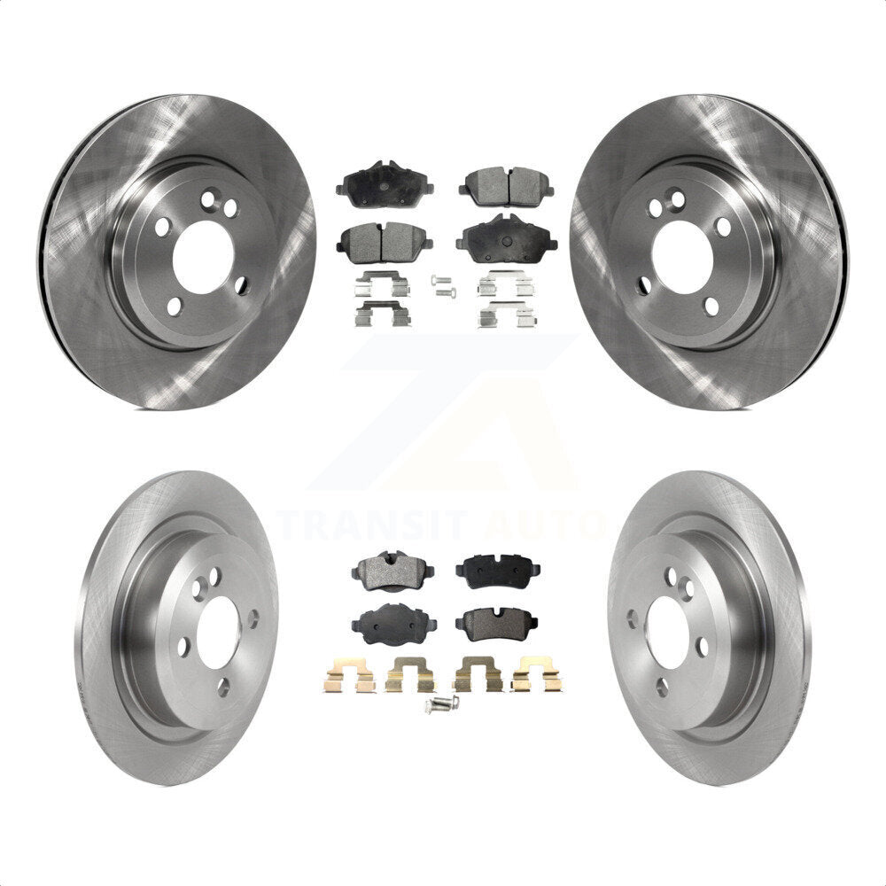 Front Rear Disc Brake Rotors And Ceramic Pads Kit For Mini Cooper K8T-103850 by Transit Auto