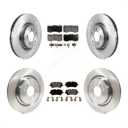 Front Rear Disc Brake Rotors And Ceramic Pads Kit For Land Rover Range Sport With 363mm Diameter Rotor K8T-103854