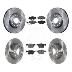 Front Rear Disc Brake Rotors And Ceramic Pads Kit For Volkswagen Jetta Taos K8T-103860