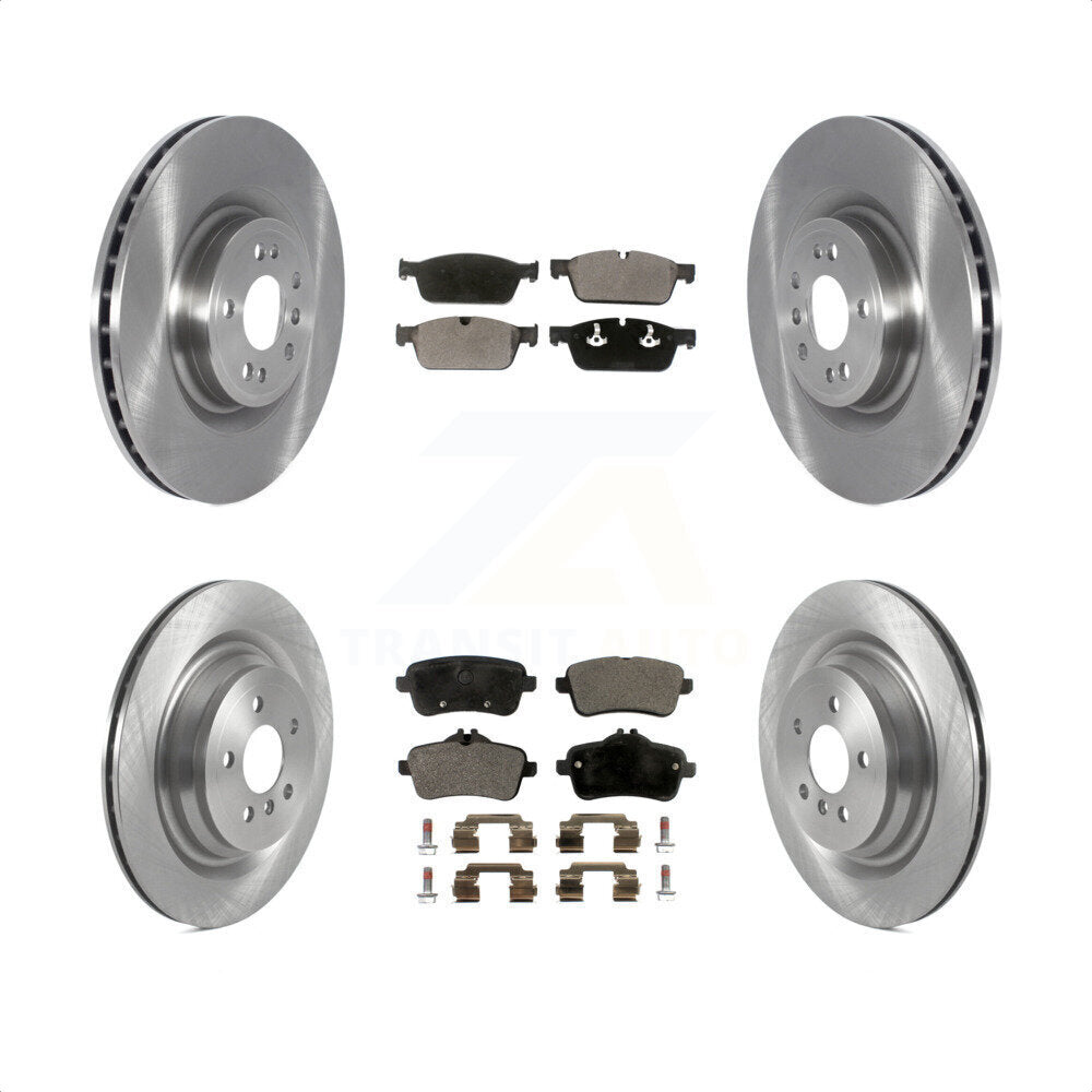 Front Rear Disc Brake Rotors And Ceramic Pads Kit For 2017 Mercedes-Benz GLS350d K8T-103865 by Transit Auto