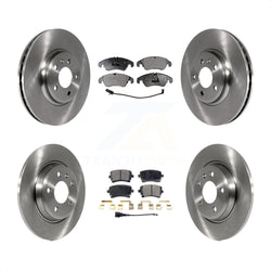 Front Rear Disc Brake Rotors And Ceramic Pads Kit For 2013 Audi A4 allroad K8T-103871
