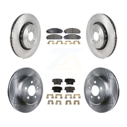 Front Rear Disc Brake Rotors And Ceramic Pads Kit For Dodge Charger With 355mm Diameter Rotor K8T-103884