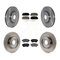 Front Rear Disc Brake Rotors And Ceramic Pads Kit For Audi S5 S4 Sportback K8T-103889