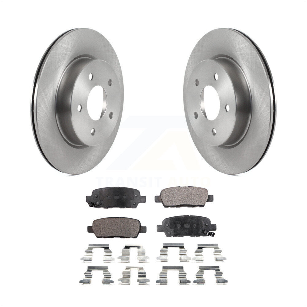 Rear Disc Brake Rotors And Ceramic Pads Kit For Nissan Rogue Sport LEAF Qashqai K8T-103898 by Transit Auto