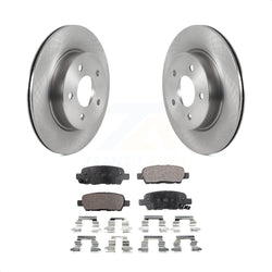 Rear Disc Brake Rotors And Ceramic Pads Kit For Nissan Rogue Sport LEAF Qashqai K8T-103898