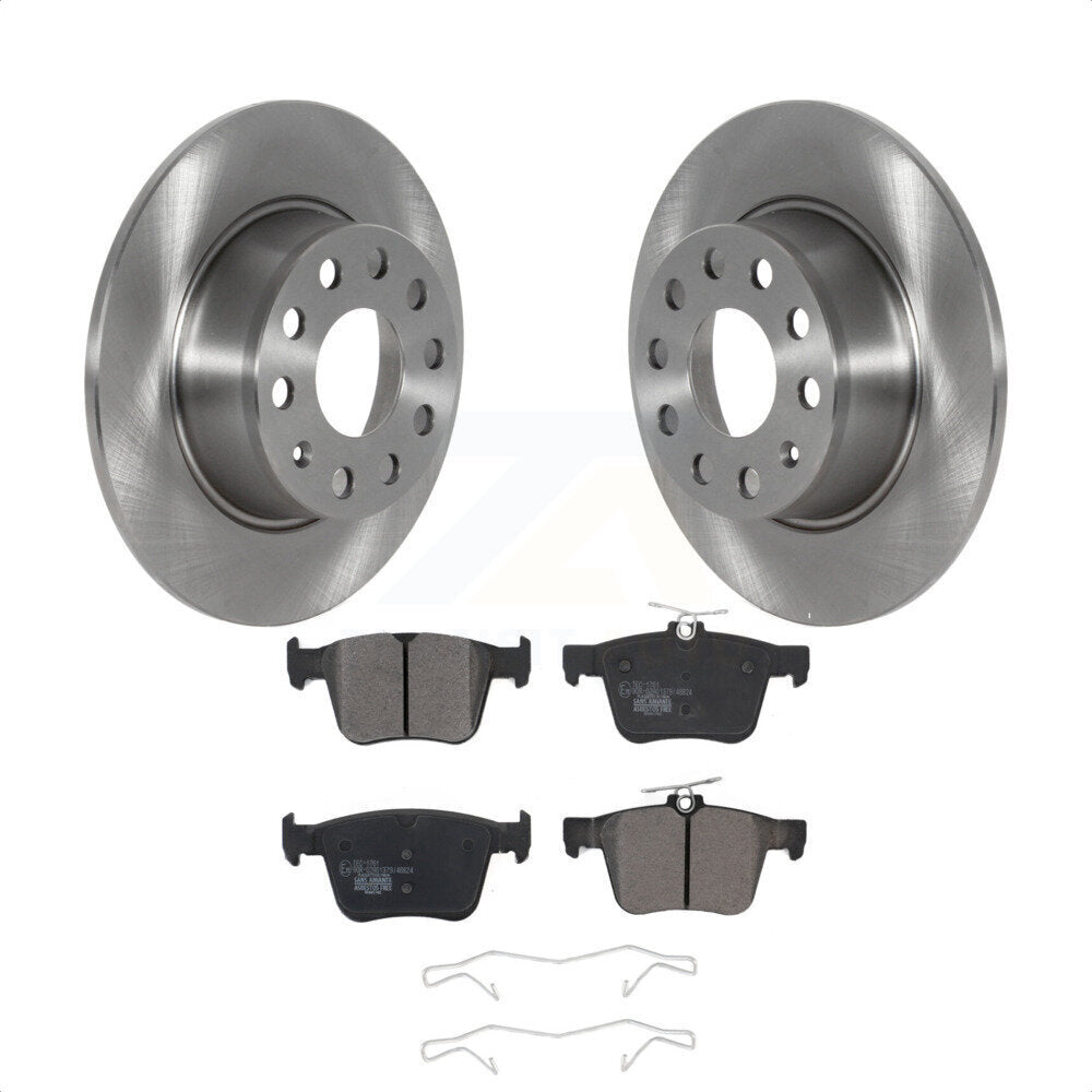 Rear Disc Brake Rotors And Ceramic Pads Kit For Volkswagen Jetta Taos K8T-103910 by Transit Auto