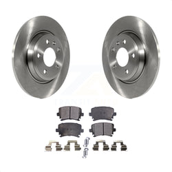 Rear Disc Brake Rotors And Ceramic Pads Kit For 2009 Audi A4 Quattro Convertible With 300mm Diameter Rotor K8T-103919