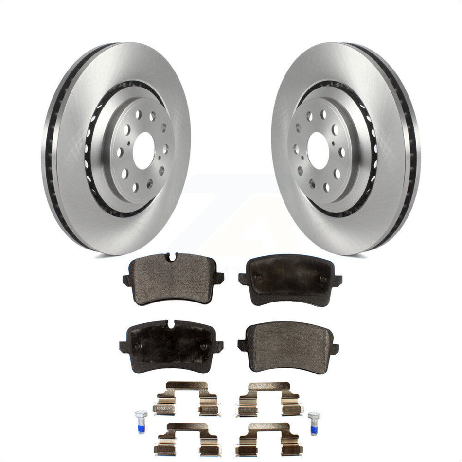 Rear Disc Brake Rotors And Ceramic Pads Kit For Audi A8 Quattro S6 S7 S8 K8T-103920 by Transit Auto