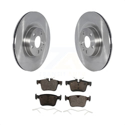 Rear Disc Brake Rotors And Ceramic Pads Kit For 2016-2019 Volvo XC90 With 320mm Diameter Rotor K8T-103926