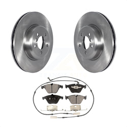 Front Disc Brake Rotors And Ceramic Pads Kit For 2012 BMW 335i Convertible Coupe With Blue Painted Calipers K8T-103943