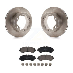 Rear Disc Brake Rotors And Ceramic Pads Kit For Mercedes-Benz Sprinter 3500 3500XD With Dual Wheels K8T-104002