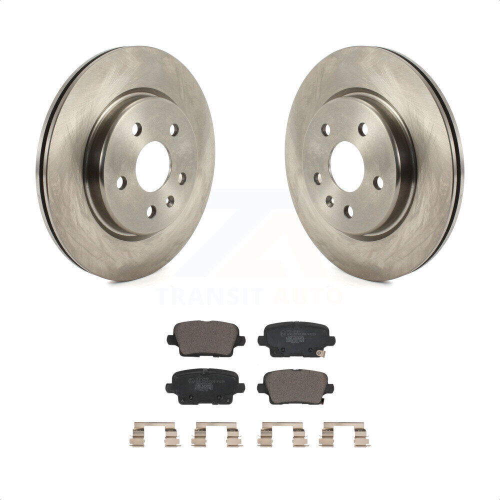 Rear Disc Brake Rotors And Ceramic Pads Kit For Cadillac XT4 Buick Envision K8T-104004 by Transit Auto