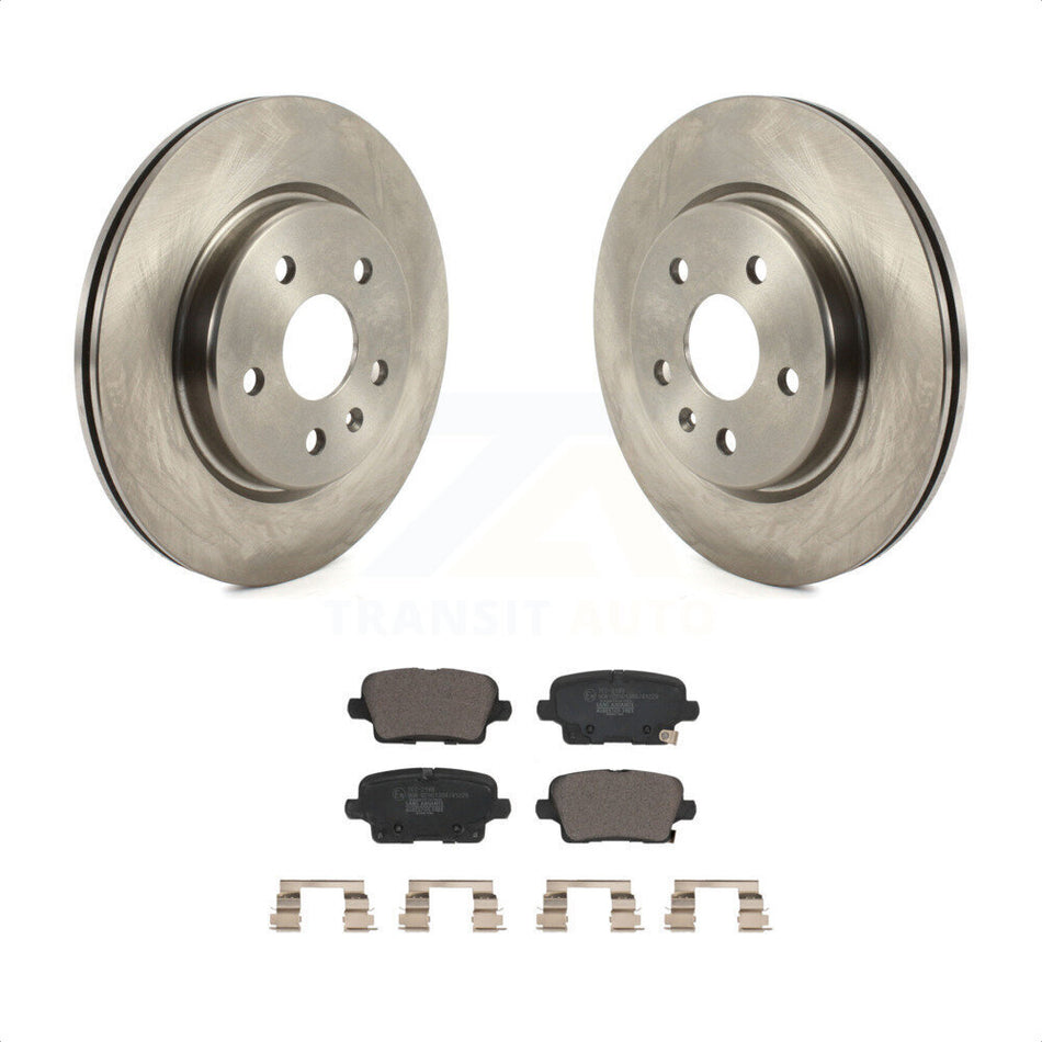 Rear Disc Brake Rotors And Ceramic Pads Kit For Cadillac XT4 Buick Envision K8T-104004 by Transit Auto