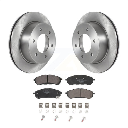 Rear Disc Brake Rotors And Ceramic Pads Kit For 2019-2022 Ford Ranger K8T-104019 by Transit Auto