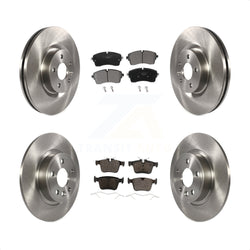 Front Rear Disc Brake Rotors And Ceramic Pads Kit For 2018 Jaguar E-Pace S SE With 325mm Diameter Rotor K8T-104058