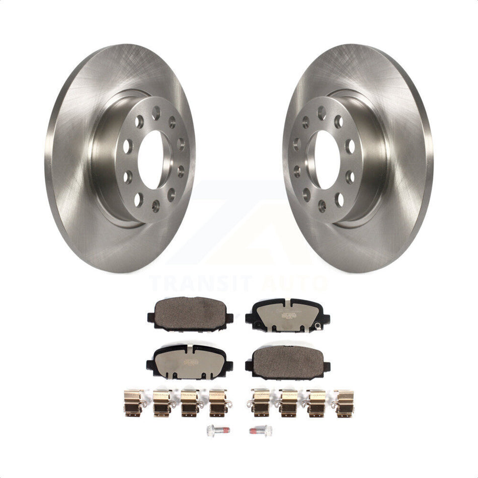 Rear Disc Brake Rotors And Ceramic Pads Kit For Jeep Compass K8T-104101 by Transit Auto