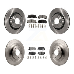 Front Rear Disc Brake Rotors And Ceramic Pads Kit For 2018-2020 Mitsubishi Outlander PHEV With Manual Parking K8T-104136