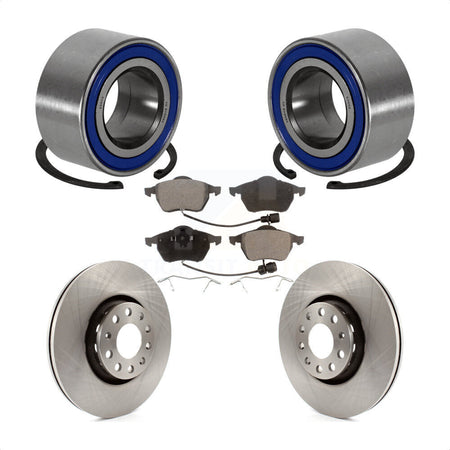 Front Wheel Bearing With Disc Brake Rotors And Ceramic Pads Kit For 1999 Audi A8 2nd Design KBB-100057 by Transit Auto
