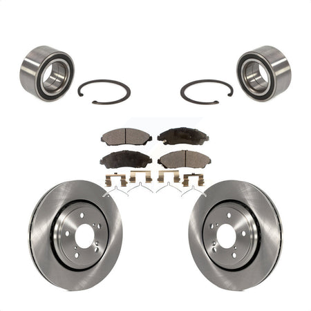 Front Wheel Bearing With Disc Brake Rotors And Ceramic Pads Kit For 2016-2021 Honda Pilot KBB-100240 by Transit Auto
