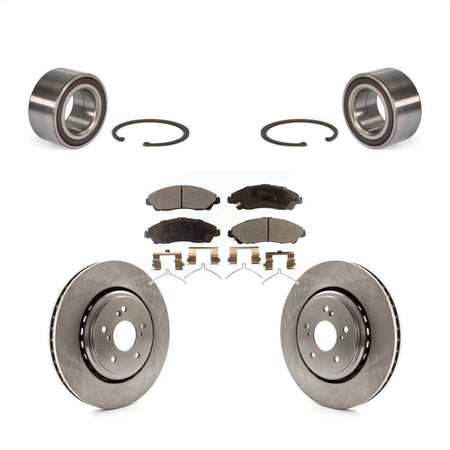 Front Wheel Bearing With Disc Brake Rotors And Ceramic Pads Kit For 2014-2016 Acura MDX KBB-100322 by Transit Auto