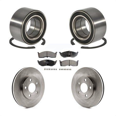 Front Wheel Bearing With Disc Brake Rotors And Ceramic Pads Kit For Dodge Neon Chrysler SX 2.0 KBB-100341 by Transit Auto