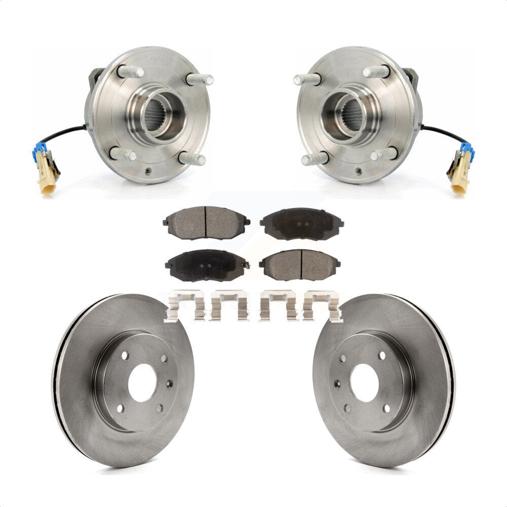 Front Hub Bearing Assembly With Disc Brake Rotors And Ceramic Pads Kit For Suzuki Verona Chevrolet Epica KBB-100547 by Transit Auto