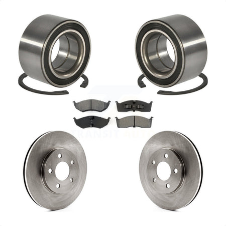 Front Wheel Bearing With Disc Brake Rotors And Semi-Metallic Pads Kit For Dodge Neon Chrysler SX 2.0 KBB-102829 by Transit Auto