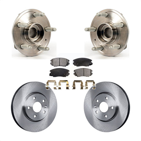 Front Hub Bearing Assembly With Disc Brake Rotors And Semi-Metallic Pads Kit For 2018-2019 Chevrolet Impala KBB-105151 by Transit Auto