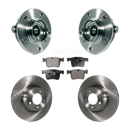Front Hub Bearing Assembly With Disc Brake Rotors And Semi-Metallic Pads Kit For BMW 328i xDrive 428i Gran Coupe 228i Without Blue Painted Calipers M Sport Package KBB-114054 by Transit Auto