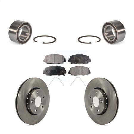 Front Wheel Bearing With Disc Brake Rotors And Semi-Metallic Pads Kit For Acura RLX KBB-114384 by Transit Auto