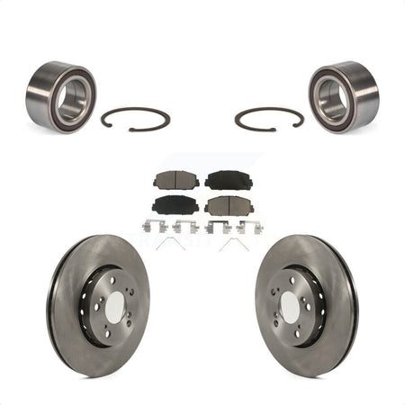Front Wheel Bearing With Disc Brake Rotors And Ceramic Pads Kit For Acura RLX KBB-118649 by Transit Auto