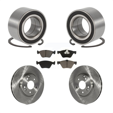 Front Wheel Bearing With Disc Brake Rotors And Ceramic Pads Kit For 2003 Mercedes-Benz E320 4Matic with Wagon KBB-118660 by Transit Auto