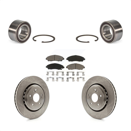 Front Wheel Bearing With Disc Brake Rotors And Ceramic Pads Kit For 2014-2016 Acura MDX KBB-118769 by Transit Auto