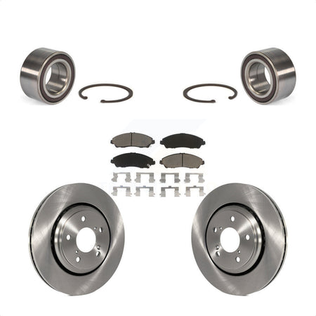 Front Wheel Bearing With Disc Brake Rotors And Ceramic Pads Kit For 2017-2018 Acura MDX KBB-118770 by Transit Auto